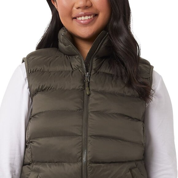 32 Degrees Heat Women's Lightweight Packable Vest Size XL Olive Green Warm (NEW) - Picture 3 of 15